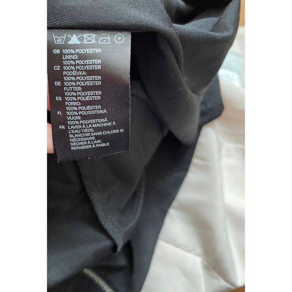 H&M light pink and black color block pleated dress Sz 4 - Picture 4 of 9